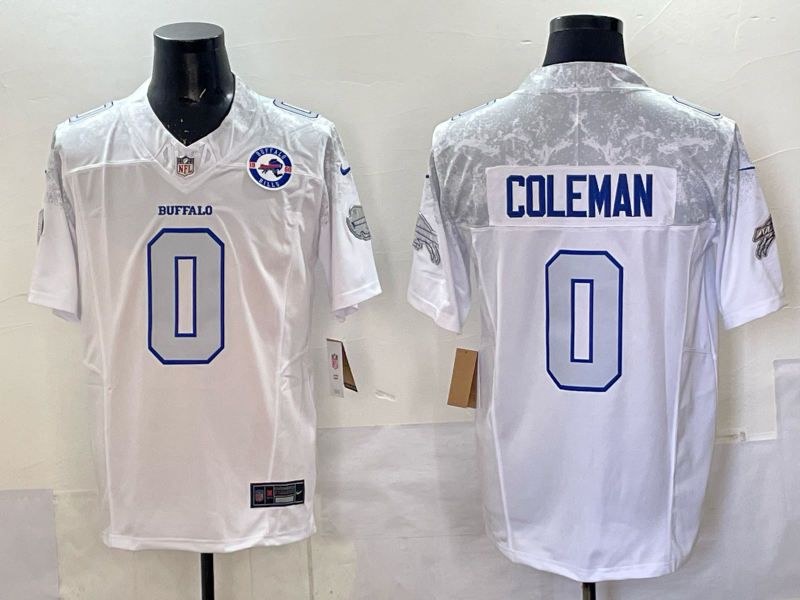 Men Buffalo Bills #0 Coleman Nike White 2025 Rivalries Collection Limited NFL Jersey 005->baltimore ravens->NFL Jersey